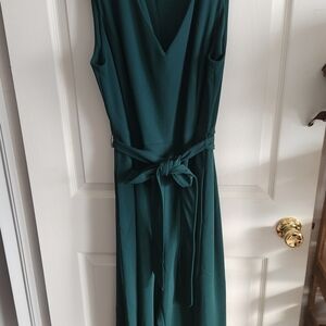 Elegant Green Sleeveless Jumpsuit